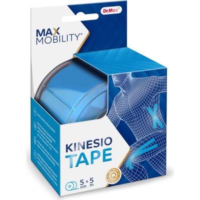 Dr. Max Kinesio Tape tejpovací páska Blue 1 ks 5cm x 5m