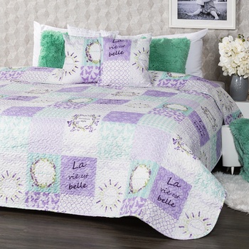 4Home přehoz na postel Lavender 220 x 240 cm, 2 ks 40 x 40 cm