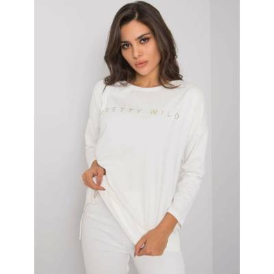 Rue Paris Blouse-R V-BZ-7193.13P-ecru šedá