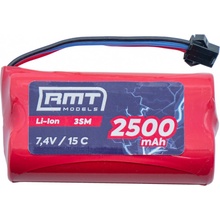 RMT models Modely RMT Li-Ion 2500 mAh 7,4V 15C SM-3P