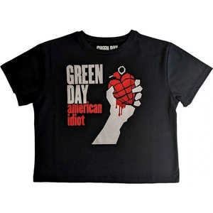 Green Day American Idiot Crop Top Black M Дамски (GDCT12LB02)