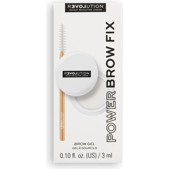 Revolution fixačný gél na obočie Relove Power Brow Fix Clear Brow Gel 3 ml