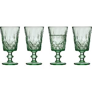 LyngbyGlas Чаши за вино Sorrento 290 мл зелени 4 бр (32361)