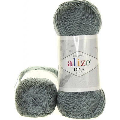 Alize Diva Fine 87 tmavě šedá