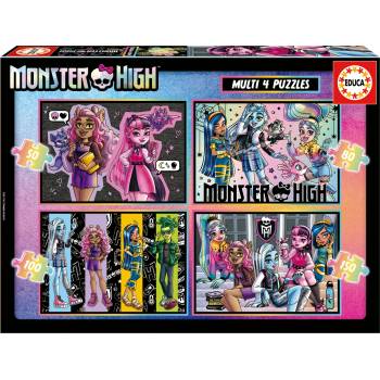 Image 1 of Educa Пъзел Educa 4 в 1 - Monster High (EDU19706)
