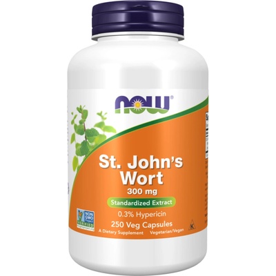 Now Foods St. John's Wort Třezalka tečkovaná 300 mg 250 rostlinných kapsúl