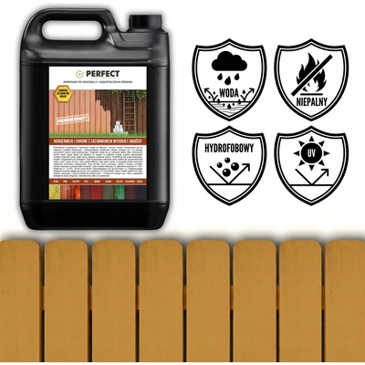 Impregnace na dřevo s barvou PERFECT WOOD 10 L BOROVICE 120 m2