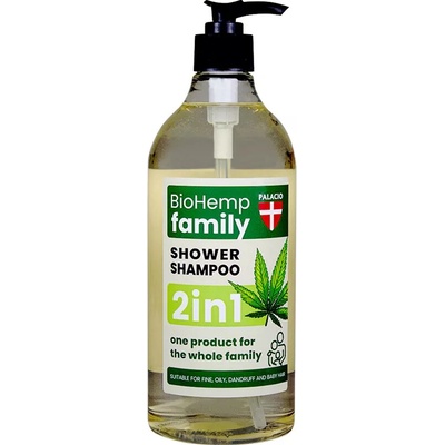 PALACIO BioHemp sprchový šampon pro celou rodinu 2v1, 750 ml