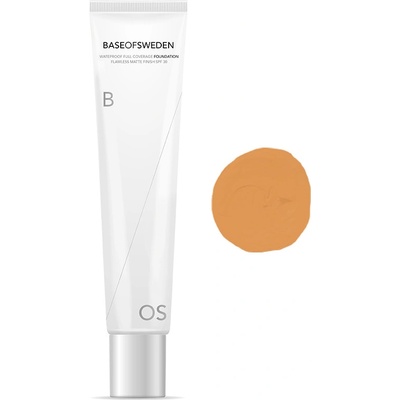 Base of Sweden Waterproof Full Coverage Foundation SPF30 Golden 30 ml