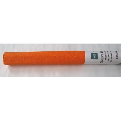 Krepový papír 50x200cm oranžový 60% zkrepování