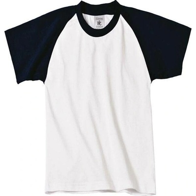 Chlapecké tričko Baseball bílá/tmavě modrá