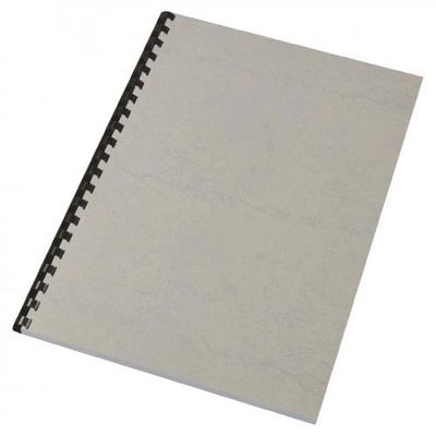Корица за подвързване, кожа, А4, 100бр. , сива