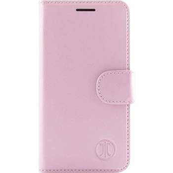 JT BERLIN LeatherBook Style Case - хоризонтален кожен (естествена кожа) калъф тип портфейл за Samsung Galaxy A3 (2017)(розов)
