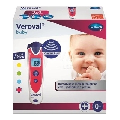 Vevoral Baby bezdotykový infračervený teplomer červený