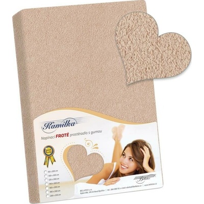 Bellatex Froté prestieradlo Kamilka béžová 160x200