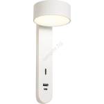Redo Group 01-4640 - Стенно LED осветително тяло SADES LED/6W/230V CRI 90 USB бяло (UN2001)