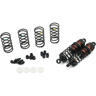 Yeah Racing Hliníkové olejové tlmiče Big Bore Go čierne 65 mm 2 ks