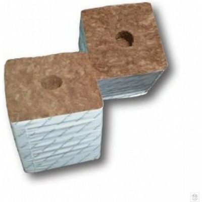Agra-Wool Starting block - pěstební kostka 75x75x65mm, s malou dírou 28/35mm BOX 224 ks