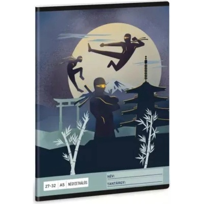 Ars Una Нинджа в мрака: Тетрадка на квадратчета - размер a/5 (53634573)