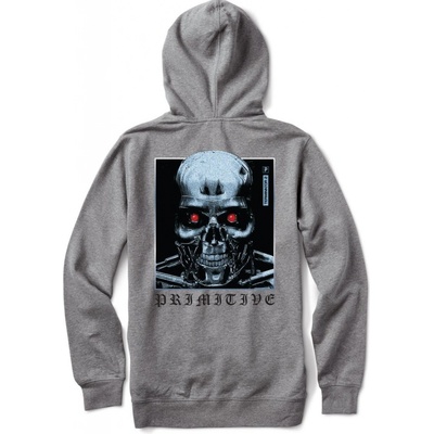 PRIMITIVE TERMINATOR MACHINE HOOD Grey Heather – Sleviste.cz