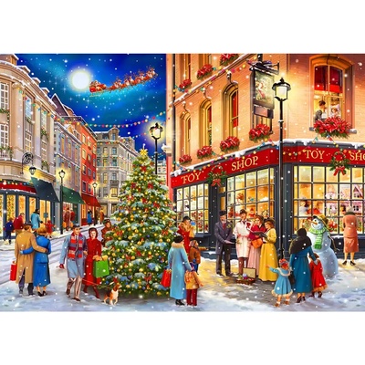 Wooden City - Puzzle Christmas Street wooden - 500 piese