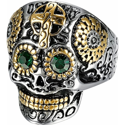 Nefertitis Pánský ocelový prsten Calavera NF55430