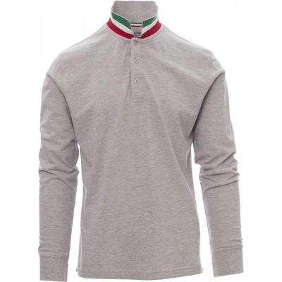 Payper polo Long Nation melange tal.trikolóra sivé