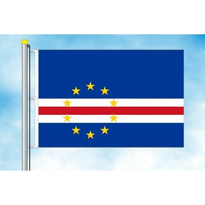 LIBEA, s.r.o. Vlajka Kapverd Rozměr: 40×60 cm, Uchycení: Karabiny na stožár