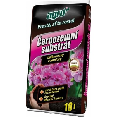 AGRO Černozemní substrát pro balkonove rostliny 18 l