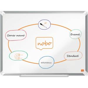 Nobo Premium Plus 60x45cm емайлирана магнитна бяла дъска 1915143 (1915143)