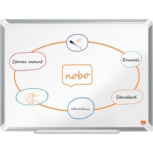 Nobo Premium Plus 60x45cm емайлирана магнитна бяла дъска 1915143 (1915143)