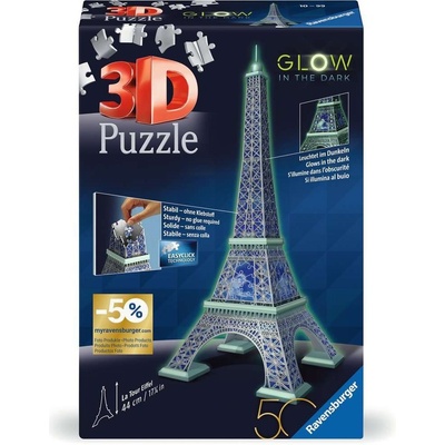 RAVENSBURGER 3D puzzle Eiffelova věž Svítící 224 ks