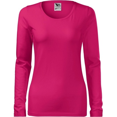 MALFINI Malfini slim 139 / Дамска тениска с дълъг ръкав - малинов xxl (1396317)