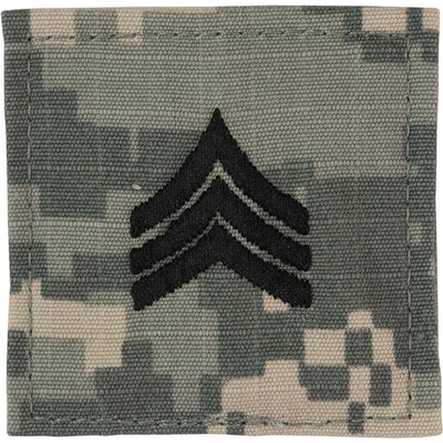 Nášivka hodnosti VELCRO SERGEANT ARMY ACU DIGITAL