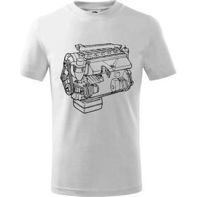 Motor T912 V3S tričko detské Biela