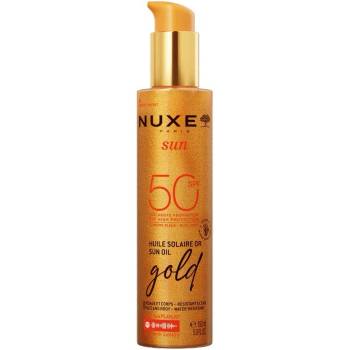 NUXE Sun Олио за придобиване на тен със златисти частици, SPF50, 150 ml