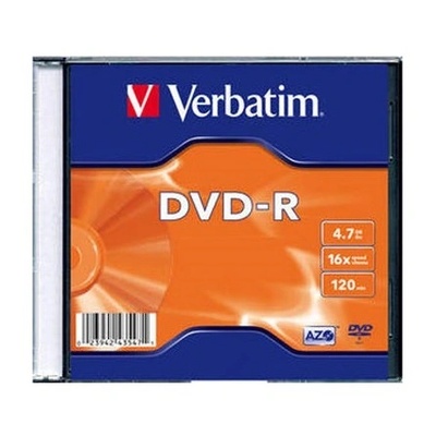 Verbatim DVD-R Matt Silver 4, 7 GB (43547)