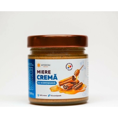 Apisrom Med krémový so škoricou 280g