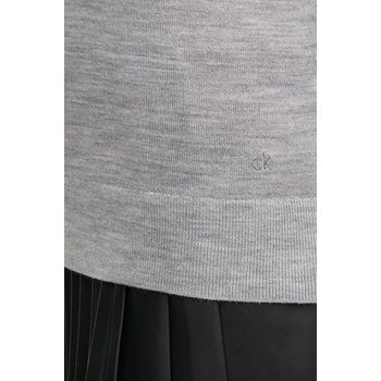 Calvin Klein Пуловер с вълна Calvin Klein дамски в сиво от лека материя K20K208029 (K20K208029)
