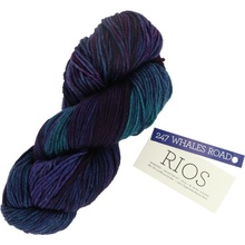 Malabrigo Rios Whales Road 247 fialovo modrá