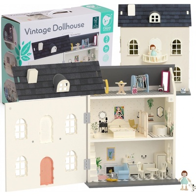 CLASSIC WORLD Vintage dřevěný domeček pro panenky