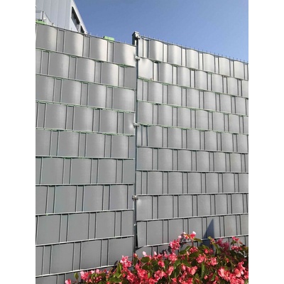 Strend Pro Páska EUROSTANDARD, 190 mm, L-26 m, tieniaca, sivá, krycia, na plotové panely, 1050 g/m²