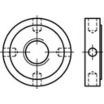 TOOLCRAFT TO-9978987 matice plombovacie M35 DIN 1816 ocel 10 ks