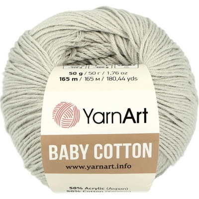YarnArt Baby Cotton 451 sivo biela