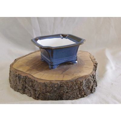Yixing keramická miska Zlatomodrá 14 x 14 x 7 cm
