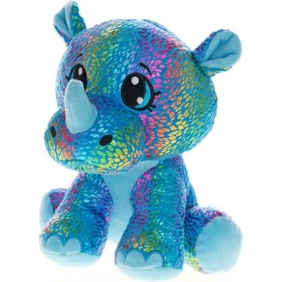 Плюшено синьо носорогче Star Sparkle 37см седящо 0м+ в торбичка