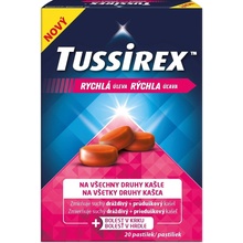 Tussirex pastilky proti kašli 20 past.