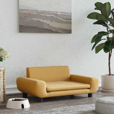 vidaXL Кучешко легло Кафяв 70x45x33 см кадифе (171993)