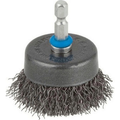 wolfcraft Чашковидна четка за бормашина от стомана Wolfcraft - ф 75 mm, 1/4 inch, 0.3 mm (2108000)