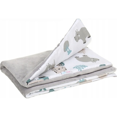 Vulpi Deka do kočíka autosedačky plyš petrolejová safari